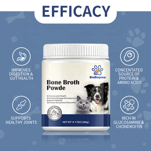 Integratore in Polvere di Brodo di Ossa Naturale per Animali Domestici, Supporto alla Digestione, Formula Veterinaria per Cani e Gatti, 60ml - Product Image 2