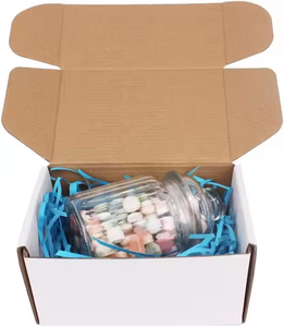 Biểu Tượng Tùy Chỉnh In Gấp Các Tông Màu Trắng Giấy Hộp Bưu Phẩm Vận Chuyển Hộp Sóng Cho Quần Áo Giày - Product Image 4