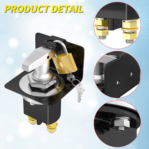 قطع بطارية سيارة أوتوماتيكية 2-دبوس وإيقاف على مفتاح من من من من خلال القفل ولوحة - Product Image 2