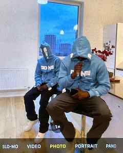 Yingling graphique surdimensionné coton lourd sweat épais sérigraphié sweat à capuche zippé polaire recadrée Boxy sweats à capuche zippés hommes - Product Image 3