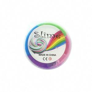 Colorful <b>Magic</b> Fluffy Eco-friendly Silicone Plastic Clay Slime Case Soft Rainbow Educational DIY Slime Making <b>Kit</b> Soft Toy - Product Image 5