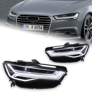 Fari per Auto per Audi <span class=keywords><strong>A6</strong></span> con Lente Proiettore 2012-2018 Segnale Dinamico Faro <span class=keywords><strong>A6</strong></span> C7 Fanali a LED Drl Accessorio Automobilistico - Product Image 1