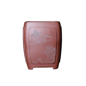 Maceta Cuadrada de Arcilla Morada Yixing para Bonsái, Diseño Clásico Grabado, para Suculentas y Plantas Verdes - Product Image 5