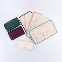 Organisateur de bijoux de voyage, étui portable pour boucles d'oreilles, colliers, bagues, bracelets, durable et écologique