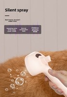 Brosse à vapeur rechargeable USB 3 en 1, antistatique, auto-nettoyante, pour démêler les poils des chats et des chiens à poils longs, soin et massage des animaux de compagnie
