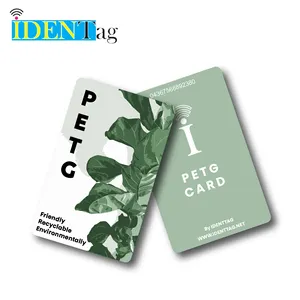 Carte écologique RFID 100% carte d'identité NFC PET-G Recyclable