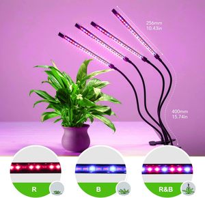 ไฟปลูกต้นไม้แบบ LED สเปกตรัมเต็ม ปรับความสว่างได้ ตั้งเวลาได้ ใช้ในร่ม สำหรับพืชสี่หัว ปลูกไม้อวบน้ำ สีขาวน้ำเงิน ช่วยเร่งการเจริญเติบโตของพืช - Product Image 2