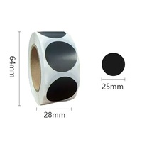 Étiquettes autocollantes personnalisées de haute qualité, étiquettes rondes en rouleau, étiquettes d'emballage, autocollants à points colorés
