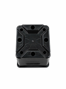 Custom Logo Round Black <b>Plastic</b> <b>Square</b> Gallon Small Size <b>Container</b> Pot PP Material Thick Bottom with Multiple Drain Holes - Product Image 6