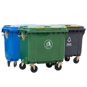 Kunststoff Mülleimer Hersteller Große Outdoor Mobile Mülleimer 660l Kunststoff Mülleimer - Product Image 1