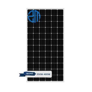 最好的价格350w 360w 380w 400W w单晶太阳能电池板，家用单声道太阳能电池板