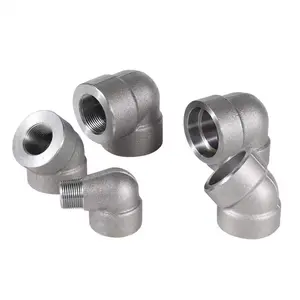 Forged High Pressure Carbon Steel Socket Weld / Threaded Pipe Fittings