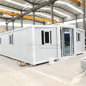 Double Wings Erweiterbare Holzmaserung Farb container haus Kleine Schmetterlings erweiterung 20ft/40ft für Hotels Warehouses Shops - Product Image 1