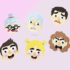 <span class=keywords><strong>6</strong></span> Pièces Chaque Ensemble Famille Social Émotionnel Apprentissage Jouet Visages Drôles Émotion Jeux Expressions Faciales Activités Préscolaires Jouet - Product Image 3