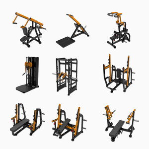 Machine de Rameur à Double Rail en Acier pour Rangement en Rangée, à Charge par Plaques, Réglable, pour Entraînement de <span class=keywords><strong>Dos</strong></span> et Bras, Musculation et Fitness - Product Image 4