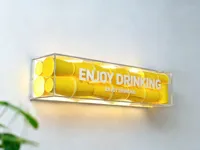 Panneau lumineux LED extérieur durable et étanche GFace, en acier inoxydable SUS304, pour enseignes de bâtiment, devantures de magasins et logos de marque