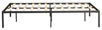 Cadre de lit pliable moderne en métal avec grand espace sous le lit et tête de lit réglable pour usage hôtelier