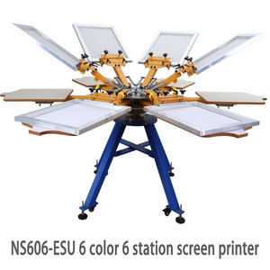 <span class=keywords><strong>Precio</strong></span> Competitivo, Máquina <span class=keywords><strong>de</strong></span> Serigrafía Manual Tipo Carrusel, Prensa <span class=keywords><strong>de</strong></span> Serigrafía <span class=keywords><strong>de</strong></span> 4-6-8 Colores para Camisetas - Product Image 3