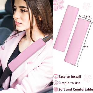 Lot de 10 housses de <span class=keywords><strong>volant</strong></span> en cuir PU 14,5-15 pouces avec housse de ceinture de sécurité, porte-gobelet, anneau de bouton de démarrage, autocollant et clip de ventilation - Product Image 4