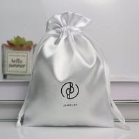 Sacs de Rangement en Soie de Luxe avec Logo Personnalisé, Réutilisables, pour Sacs à Main, Chaussures, Bottes, en Satin à Cordon de Serrage - Vente en Gros