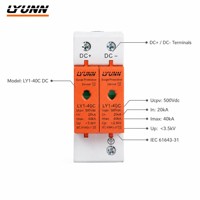Parafoudre basse tension de type T2 SPD DC 500V 20KA~40KA pour protection contre la foudre, directement de l'usine
