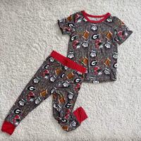 Vêtements pour enfants, pyjamas deux pièces décontractés respirants pour filles, style vintage, logo personnalisé, printemps automne, 10 ans, 2T, 3T