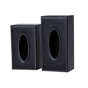 Caja de pañuelos de cuero de alta calidad, dispensador de servilletas, caja de papel para hotel, dispensador de papel para coche, regalo de apertura, venta al por mayor - Product Image 2