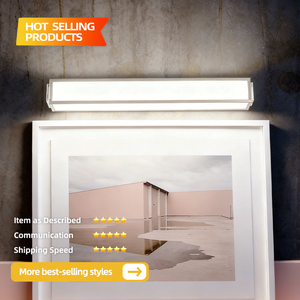 Modern Matte Chrome 3-Color Temperature High CRI 80 <b>LED</b> Bath <b>Mirror</b> Wall Light with <b>Vanity</b> Lighting for Bathroom - Product Image 2