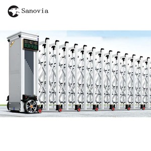 Porte coulissante escamotable d'allée de porte pliante sectionnelle électrique d'alliage d'aluminium de haute qualité - Product Image 1