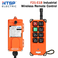 Télécommande de grue industrielle sans fil Telecrane F21-E1B à 8 boutons, vitesse unique, 315 MHz, interrupteur à bouton-poussoir, garantie 1 an