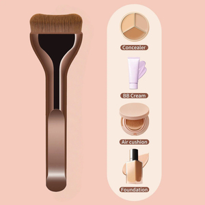 Pinceau aérographe pour fond de teint et correcteur, qualité professionnelle, poils synthétiques, écologique, manche multifonctionnel de luxe, baume à lèvres - Product Image 2