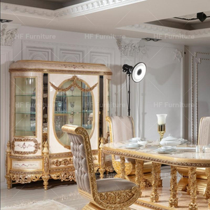 Muebles antiguos turcos Gabinete de madera tallada barroco real Vitrina de lujo Vitrina - Product Image 2