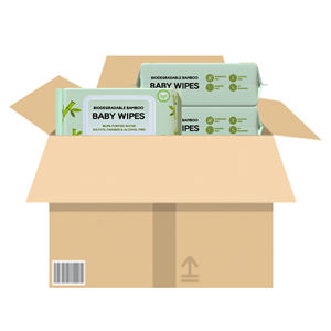 <span class=keywords><strong>Bambou</strong></span> vente en gros usine chinoise 60 pièces lingettes pour bébé lingettes non parfumées bébé lingettes humides tissu visage pour la famille sortie nettoyage - Product Image 1