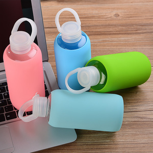 Bouteille d'eau thermique en verre avec manchon en silicone, vente en gros, Chine - Product Image 6