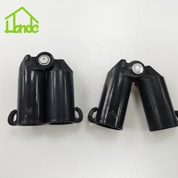 Connecteurs de treillis pour plantes en plastique vert réglables Gunter, pinces pour le jardinage, 2 pièces/sac