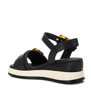 Sandales compensées noires pour femme Carmela 162227 style plateforme - Product Image 3
