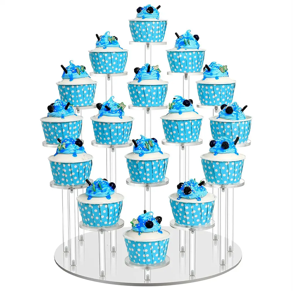 buffet e cupcake espositore per gioielli Espositore in acrilico trasparente figure 2 set 