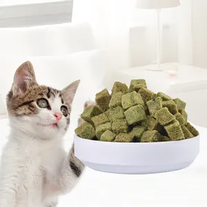 Toptan gıda kuru evcil hayvan maması kedi çim dondurularak kurutulmuş Pet Vegan tavuk gıda tedavi