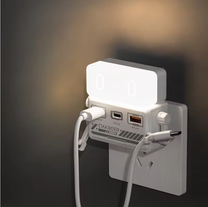 Rechargeable <b>LED</b> Night <b>Light</b> with USB Charging, Remote/Voice Control, 3 Modes, ABS+PC Material, Indoor Nightlight - Product Image 4