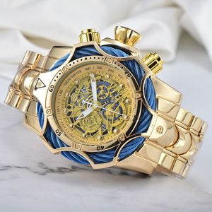 Montre de sport pour homme INVIC avec grand cadran, boîtier en alliage, bracelet en acier inoxydable, étanche - Product Image 3