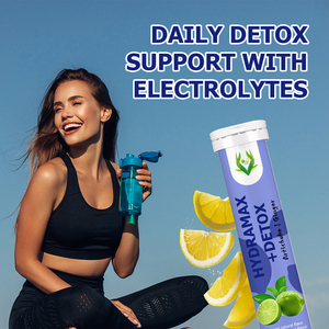 OEM ODM Hydramax+Detox Effervescent Tablets Artichoke Ginger Daily Detox Support Electrolytes Daily Refresh Workout Boost - Product Image 2
