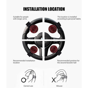 ลูกบิดหมุนพวงมาลัยแบบยูนิเวอร์แซล วัสดุ ABS+เหล็ก ลายไม้ - Product Image 3