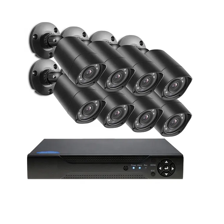 CCTV DVR 720P 보안 카메라 CCTV 키트 8CH 전체 1080N 홈 보안 Cctv 시스템 12V DC 3A 그레이/블랙 AP-KIT8022-C CN;GUA 1pc