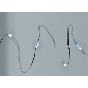 20 luces navideñas LED nano, luz blanca helada, alimentación por batería fija, 2+0.25 m - Product Image 1