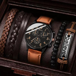 Tume hommes affaires ceinture montre à Quartz 5 pièces ensemble décontracté montre pour hommes boîtier en alliage cadran en verre 10mm vente chaude charme transfrontalier - Product Image 4