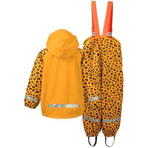 Conjunto de chaqueta y mono impermeable para niños y niñas, <span class=keywords><strong>traje</strong></span> de lluvia de PU para exteriores - Product Image 5