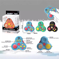 Cube de jeu Fidget Pad en forme de contrôleur de jeu, jouets créatifs, jouets anti-stress, jouets sensoriels, cadeaux de fête, vente en gros en plastique