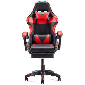 Giá Rẻ Nhất Xoay <span class=keywords><strong>Pro</strong></span> Máy Tính Silla Chơi Game Tốt Nhất Văn Phòng Racing Ngả Phiên Bản Massage E-Thể Thao Chơi Game Ghế Màu Đỏ Với Phần Còn lại Chân - Product Image 1