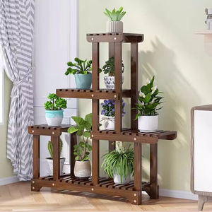 Étagère de rangement en bambou à 5 niveaux, renforcée, ventilée, moderne, durable, portable et multifonctionnelle <span class=keywords><strong>pour</strong></span> salon - Product Image 1