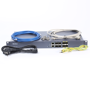 Hioso 4 ports GPON <span class=keywords><strong>OLT</strong></span> <span class=keywords><strong>4PON</strong></span> 1:128 pleine charge 512 compatibilité avec GPON XPON ONU ONT WEB SNMP CLI anglais FTTX FTTH 1AC 9db 10db - Product Image 1